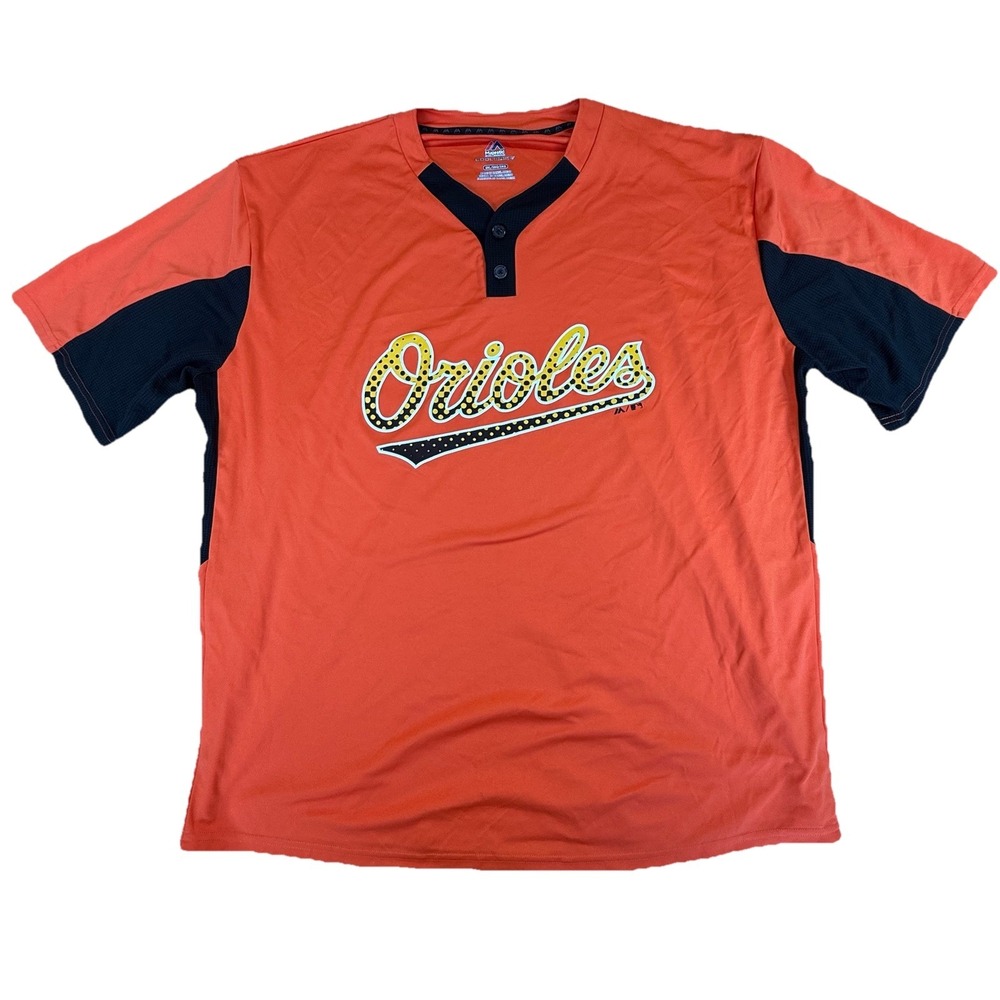 2015 Authentic Majestic Cool Base Baltimore Orioles Jersey Two Button Shirt 3XL